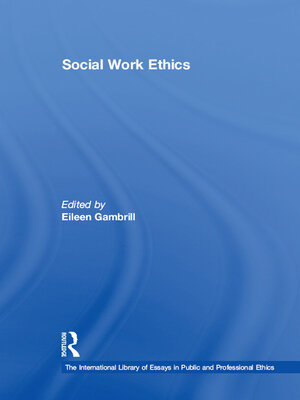 cover image of Social Work Ethics